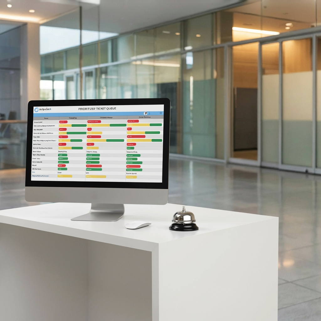Internal helpdesk portal with service catalog and SLAs